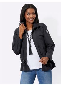 Inspirationen Damen Langjacke, schwarz, Gr. 40, unifarben, 100% Polyester, Jacken