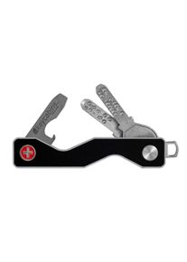 keycabins Kinder Schlüssel-Anhänger "Aluminium frame S3", schwarz, Basic, Aluminium, Schlüsselanhänger, SWISS made