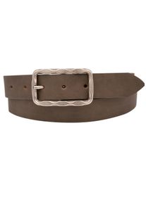 AnnaMatoni Damen Ledergürtel, grau, modisch, Gr. 80, unifarben, Rindsleder, Gürtel