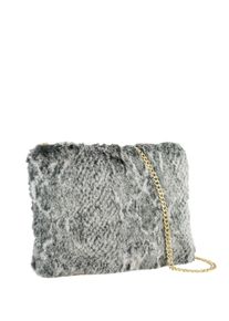 Damen Umhängetasche "Fabi", Collezione Alessandro, grau, Kunstfaser, Taschen, weich und kuschelig