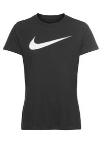 Nike Damen Trainingsshirt "T-SHIRT PARK", blau, sportlich, Gr. L, Obermaterial: 75% Polyester, 13% Baumwolle, 12% Viskose, Shirts
