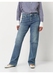 Toni Damen Straight-Jeans "Liv", blau, casual, Gr. 44, unifarben, Denim/Jeans, Obermaterial: 98% Baumwolle, 2% Elasthan, Jeans, im Five-Pocket Style