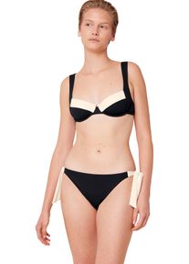 Triumph Damen Bikini-Hose "Summer Glow Tai sd", schwarz, modisch, Gr. 46, unifarben, strukturiert, Waffelmuster, Microfaser, Recycling-Polyamid,