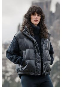 Damen Steppweste, blau, casual, Gr. ML, SENSES.THE LABEL, unifarben, Material: 100% Polyamid, Futter: 100% Polyester, Füllung: 100% Polyester,