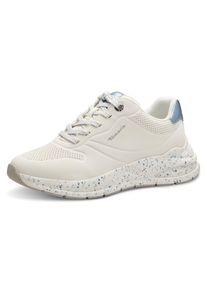 Tamaris Damen Sneaker, Gr. 38, blau, Lederimitat, casual, Schuhe, mit gesprenkelter Laufsohle, Freizeitschuh, Halbschuh, Schnürschuh