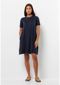 Jack Wolfskin Damen Shirtkleid "TRAVEL DRESS", blau, Gr. XS, OBERSTOFF: 95% POLYESTER, 5% ELASTHAN, Kleider