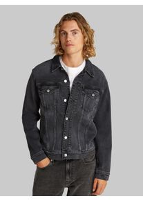 Herren Jeansjacke "SLIM DENIM JACKET", schwarz, casual, Gr. XL, Calvin Klein Jeans, unifarben, Denim/Jeans, Obermaterial: 99% Baumwolle, 1% Elasthan,