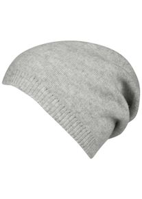 Damen Beanie, grau, feminin,klassisch,modisch,sportlich,casual, Capelli New York, meliert, Feinstrick, Strick, Materialmix, Mützen, mit feinem