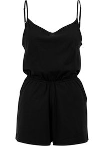 Urban Classics Damen Jumpsuit "Urban Classics Damen Ladies Short Spaghetti Jumpsuit", schwarz, Gr. 5XL, unifarben, 95% Baumwolle, 5% Elasthan,