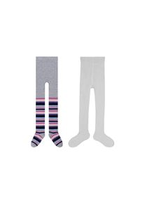 Camano Kinder Strumpfhose "Strumpfhose 2er Pack", Gr. 98, lila, 70% Baumwolle 28% Polyester 2% Elasthan, Strumpfhosen