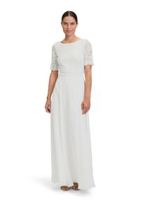 Vera Mont Damen Abendkleid "Vera Mont Abendkleid mit Spitze", weiß, Gr. 48, Chiffon, Spitze, Obermaterial: 100% Polyester. Futter: 100% Polyester.,