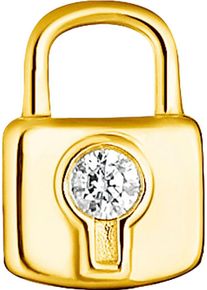 Thomas Sabo Damen Einhänger für Ohrschmuck "Schloss, EP016-414-14", Silber 925 (Sterlingsilber), gold, Silber 925 (Sterlingsilber), Ohrringe, mit