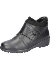 Waldläufer WALDLÄUFER Damen Klettboot "KAMELA", Gr. 5, schwarz, Nappaleder, Nubukleder, unifarben, klassisch, Schuhe, Stiefelette, Komfortschuh mit praktischem