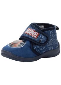 Disney Kinder Hausschuh "Spiderman", Gr. 20, blau, Textil, mehrfarbig, sportlich, Schuhe