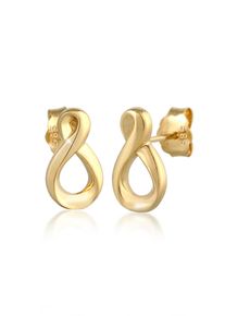 Elli Premium Damen Paar Ohrstecker "Ohrstecker Infinity 585 Gelbgold", OneSize, ohne Stein, Gelbgold 585, gold, Gelbgold 585, Ohrringe