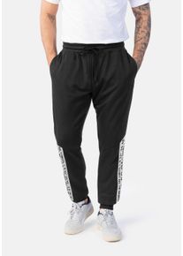 Herren Sporthose "High Tech - Sweat HERO by John Medoox Jogginghose", schwarz, sportlich, Gr. M, HERO by John Medoox, Sweatware, 100% Polyester,