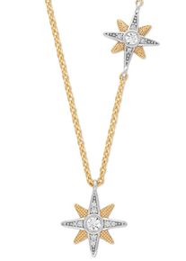 Engelsrufer Damen Kette mit Anhänger "Kette Sternenanhänger, ERN-2NEWSTAR-ZI, ERN-2NEWSTAR-ZI-BIG", Silber 925 (Sterlingsilber), L: 44cm B: 12mm,