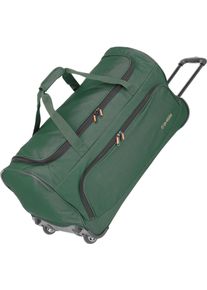 Travelite Reisetasche "Basics Fresh, 71 cm, schwarz", grün, Polyester, Taschen, Duffle Bag Reisegepäck Reisebag mit Rollen