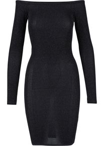 Urban Classics Damen Shirtkleid "Urban Classics Damen", schwarz, klassisch, Gr. XL, unifarben, 96% Polyester, 4% Elasthan, Kleider
