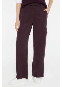 Damen Cargohose, lila, casual, Gr. XL, SENSES.THE LABEL, unifarben, Material: 100% Lyocell, Hosen