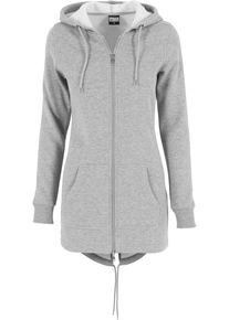 Urban Classics Damen Sweatjacke "Urban Classics Damen Ladies Sweat", grau, Gr. L, unifarben, 63% Baumwolle, 37% Polyester, Sweatjacken