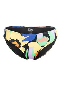 Roxy Damen Bikini-Hose "Color Jam", schwarz, Gr. M, 93% Nylon, 7% Elasthan, Badehosen