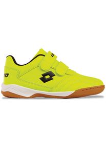 Lotto Kinder Hallenschuh, Gr. 35, gelb, Synthetik, mehrfarbig, sportlich, Schuhe, - mit nicht-färbender Sohle