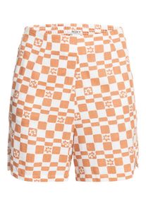 Roxy Damen Shorts "Over The Sun Check", weiß, Gr. XS, 60% Baumwolle, 40% Viskose, Hosen