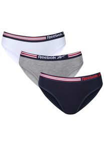 Reebok Damen Slip "LIZZIE", Gr. S, weiß, Single Jersey, Obermaterial: 95% Baumwolle, 5% Elasthan, unifarben, meliert, Unterhosen