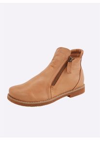 Andrea Conti Damen Stiefelette, Gr. 36, braun, Leder, Glattleder, modisch, Schuhe