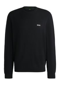 BOSS Green Herren Strickpullover "Momentum-X CN", blau, casual, Gr. XXL, unifarben, Strick, Obermaterial: 48% Polyester, 39% Schurwolle, 11%
