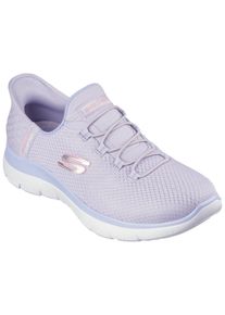 Skechers Damen Slip-On Sneaker "SUMMITS-DIAMOND DREAM", Gr. 35, lila, Textil, sportlich, Schuhe, Schlupfschuh, Freizeitschuh mit praktischer Slip-Ins