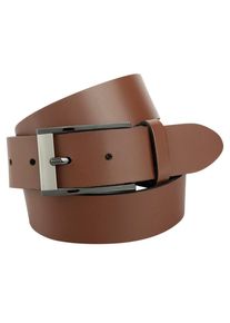 Bernd Götz BERND GÖTZ Damen Ledergürtel, braun, casual,Basic,modisch,klassisch, Gr. 105, unifarben, Leder, Gürtel, mit stylischer Bicolorschließe