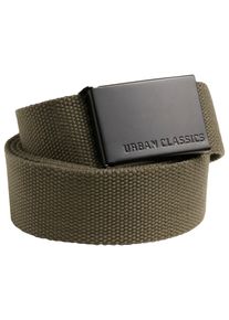 Urban Classics Damen Hüftgürtel "Urban Classics Unisex Canvas Belt", grün, 100% Polyester, Gürtel