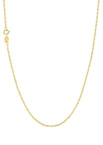Amor Damen Collierkettchen "Singapurkettengliederung, 2025691", Gelbgold 375, L: 42cm, gold, Gelbgold 375, Halsketten, Made in Germany