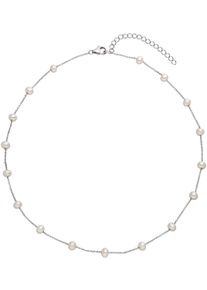 ADRIANA Damen Perlenkette "Schmuck Geschenk Silber 925 Halskette La Maddalena, L49", Silber 925 (Sterlingsilber)-Perlen, L: 41cm B: 1mm, bunt, Silber