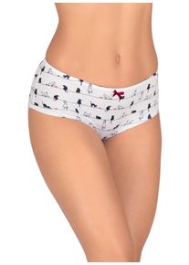 TRIGEMA Damen Schlüpfer "TRIGEMA Hüft-Pants mit Elastikbund und Schleifchen", Gr. S, weiß, 95% Baumwolle, 5% Elastan, Unterhosen