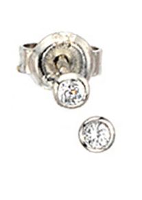 Jobo Damen Paar Ohrstecker "Ohrringe mit Zirkonia", Silber 925 (Sterlingsilber), silber, Silber 925 (Sterlingsilber), Ohrringe, 925 Silber