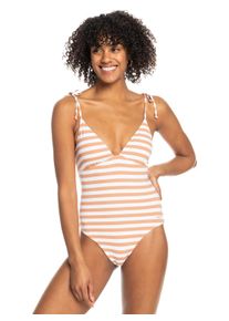 Roxy Damen Badeanzug "Printed Beach Classics", braun, Gr. XS, 87% Nylon, 13% Elasthan, Badeanzüge