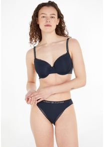 Damen Bügel-BH "DEMI-BRA", Tommy Hilfiger Underwear, Gr. 70, schwarz, Jersey, Obermaterial: 79% Polyamid, 21% Elasthan, unifarben, feminin, BHs, mit
