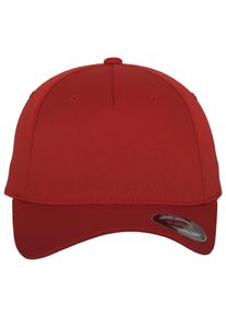 Flexfit Damen Flex Cap "Flexfit Unisex Flexfit 5 Panel", rot, casual, Gr. S, unifarben, 97% Polyester, 3% Elasthan, Caps
