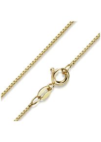 Firetti Damen Collierkettchen "Schmuck Geschenk Silber 925 Venezianerkettengliederung 1,0 mm breit", 38, Silber 925 (Sterlingsilber), B: 1mm, gold,