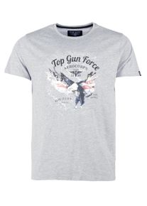 Top Gun Herren T-Shirt "TG20213024", grau, Gr. M, Obermaterial: 100% Baumwolle, Shirts