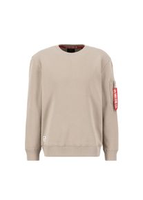 Herren Sweater "Alpha Industries Men - Sweatshirts Dragon EMB Sweater", beige, Gr. L, Alpha Industries, Obermaterial: 80% Baumwolle, 20% Polyester,
