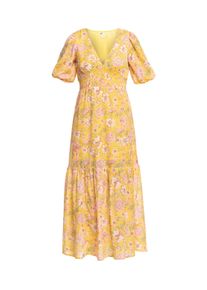 Billabong Damen Maxikleid "Spellbound", gelb, Gr. XS, 100% Polyester, Kleider
