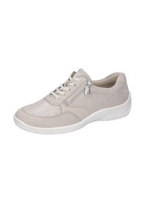 Waldläufer WALDLÄUFER Damen Schnürschuh "HESNA", Gr. 4, grau, Nubukleder, Textil, unifarben, sportlich, Schuhe, Sneaker, Halbschuh, Freizeitschuh mit