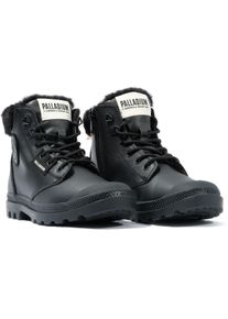 Palladium Damen Winterboots "PAMPA HI SNOW WARM", Gr. 36, schwarz, Leder, sportlich, Schuhe, Winterschuhe, Winterstiefel, Snowboots, wasserabweisend