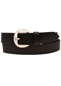 AnnaMatoni Damen Ledergürtel, schwarz, modisch, Gr. 105, unifarben, Rindsleder, Gürtel