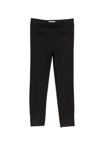 Tom Tailor Mädchen Leggings, schwarz, casual, Gr. 104, unifarben, Obermaterial: 72% Viskose, 23% Polyester, 5% Elasthan, Hosen, mit Taschen