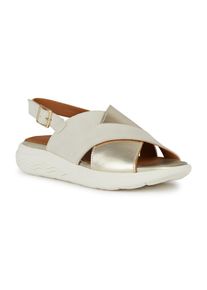 Geox Damen Sandale "D SPHERICA EC5 C", Gr. 37, gold, Veloursleder, Leder, modisch, Schuhe, Sommerschuh, Sandalette, Riemchensandale, mit